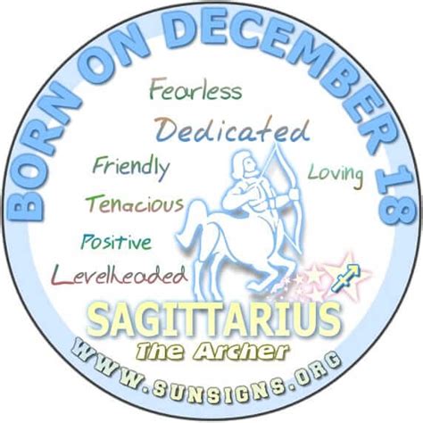 sterrenbeeld 18 december|December 18th Birthday – Zodiac Sign Personality